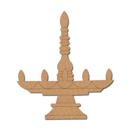 Pooja Diya Thali Pre Marked MDF Design 1