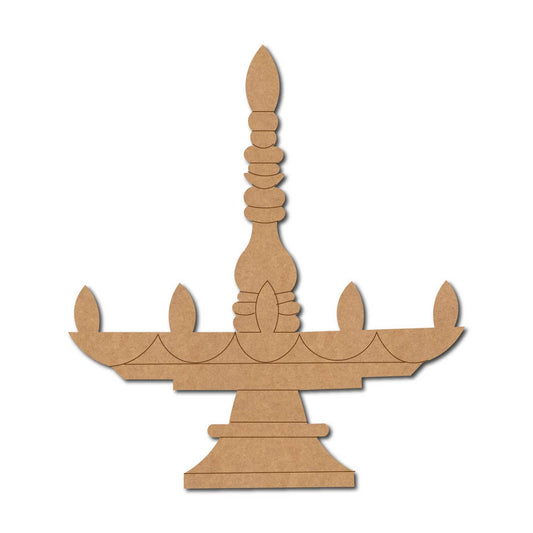 Pooja Diya Thali Pre Marked MDF Design 1