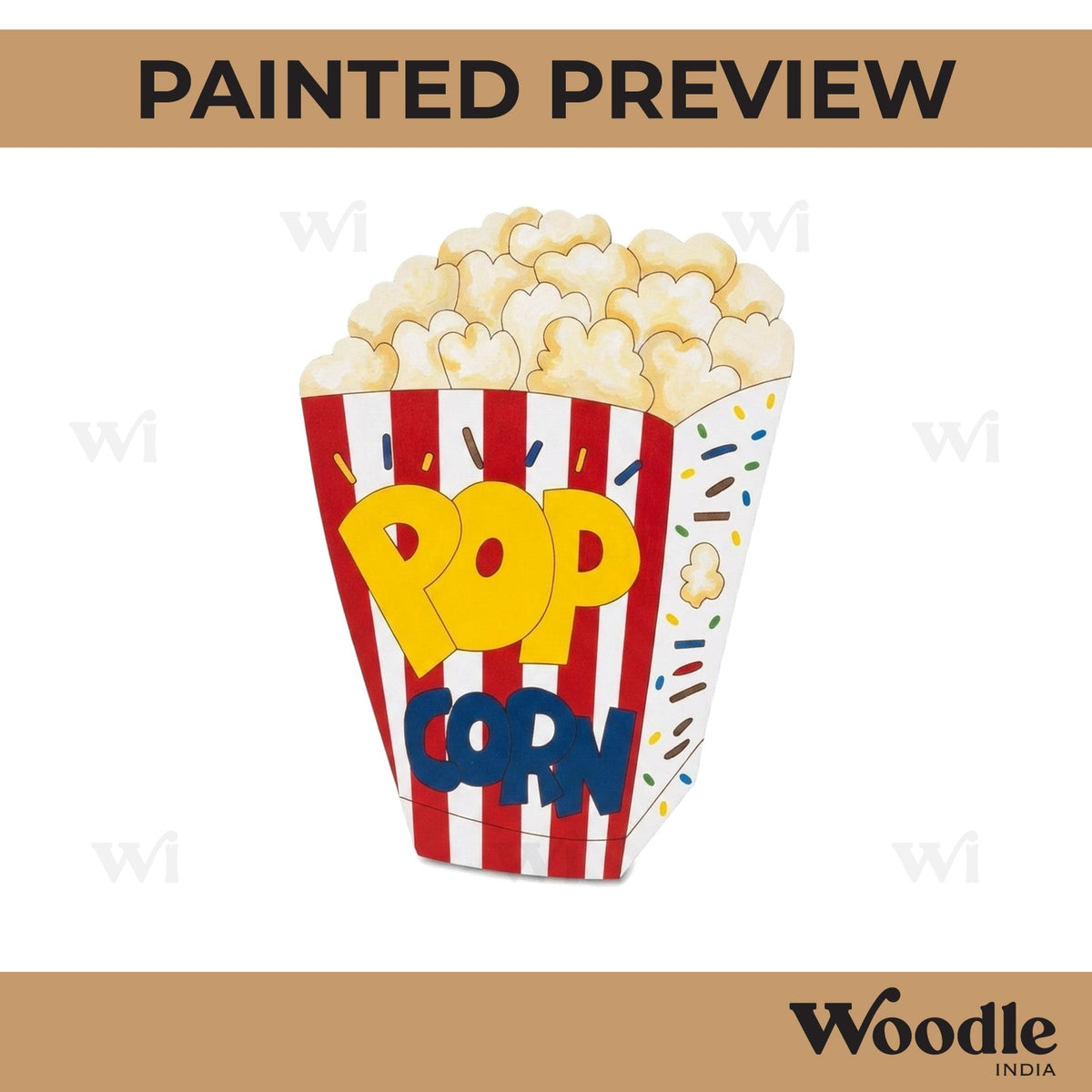 Popcorn Pre Marked MDF Design 1