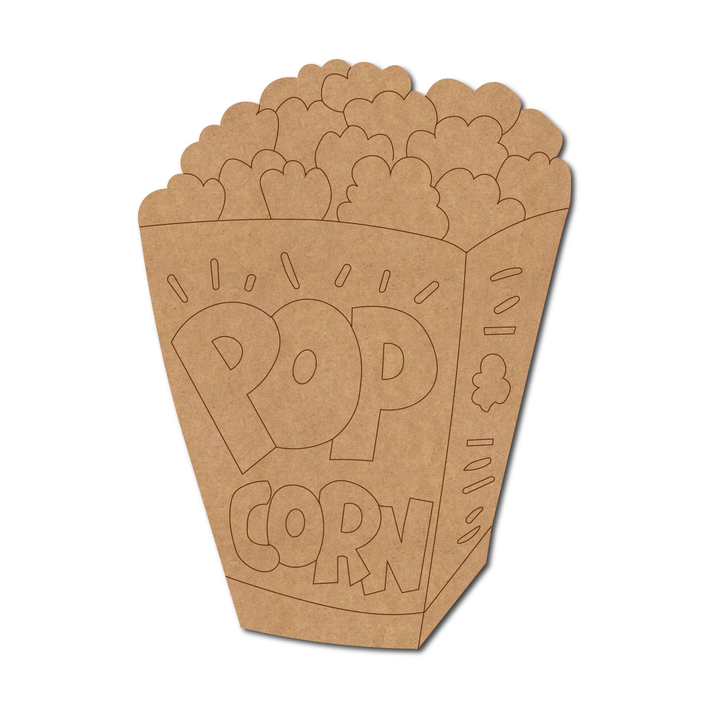 Popcorn Pre Marked MDF Design 1