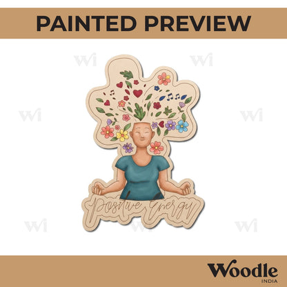 Positive Energy Woman Pre Marked Base MDF Design 1