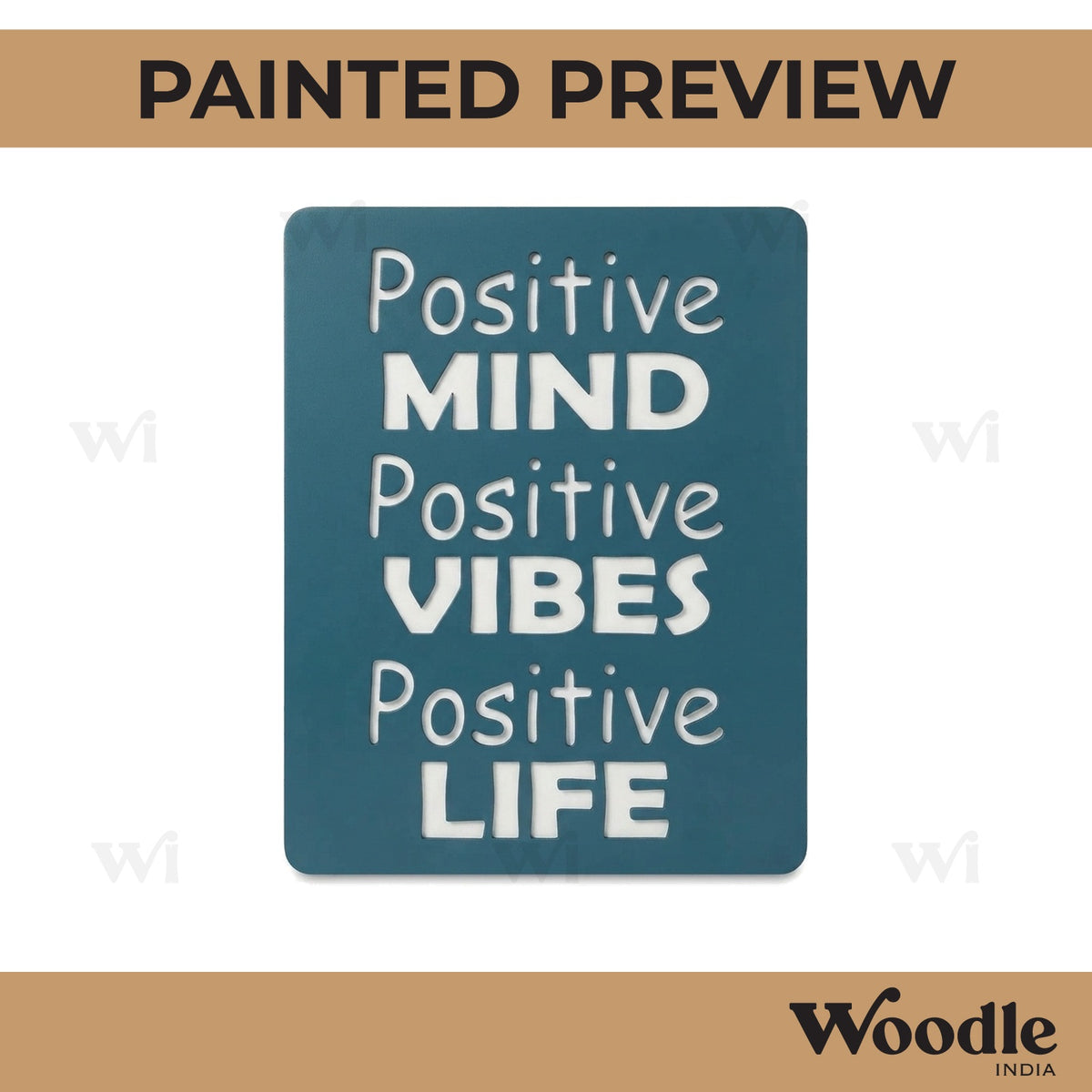 Positive Quote Pre Marked Base MDF Design 1