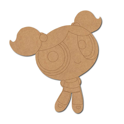 Power Puff Girl Pre Marked MDF Design 1