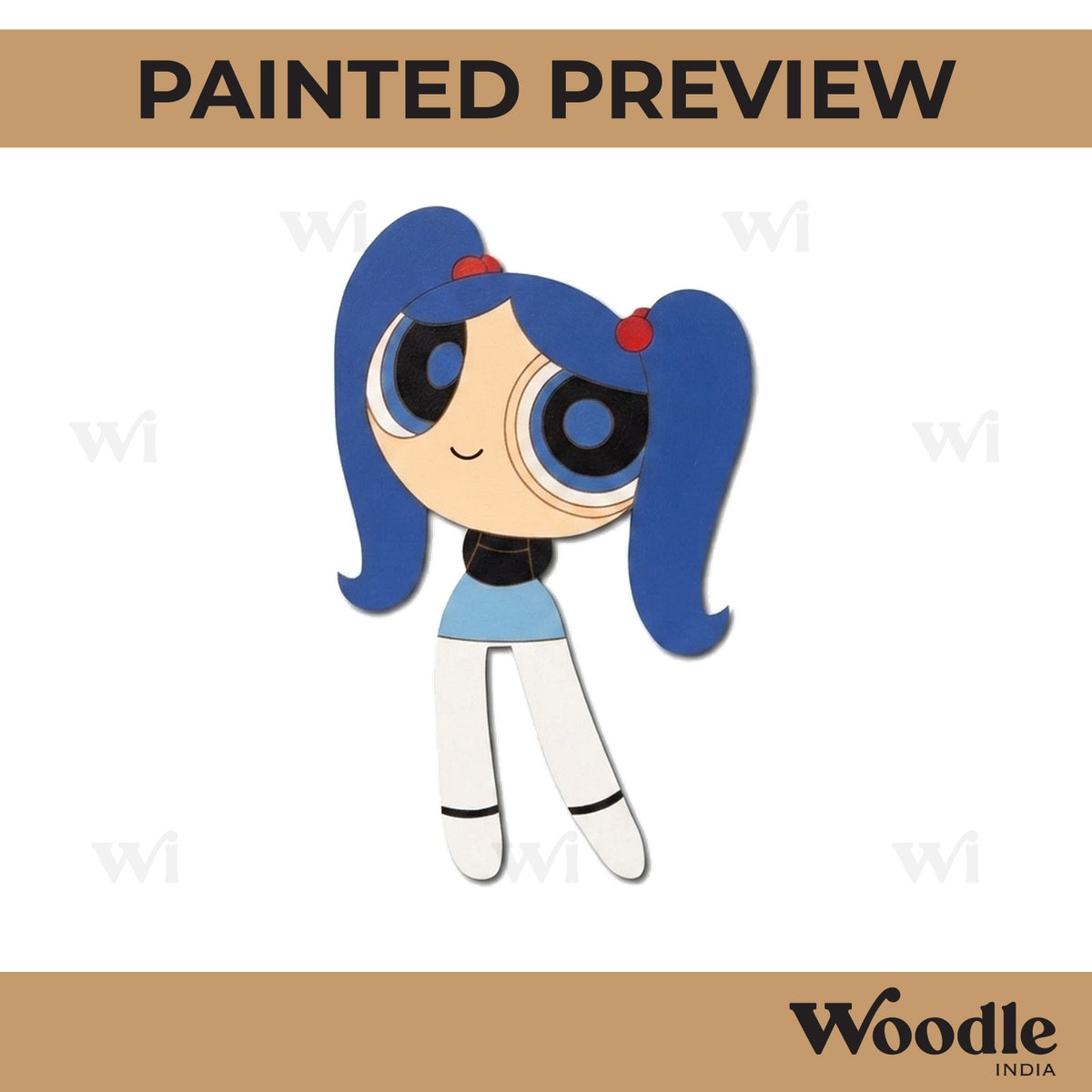 Power Puff Girl Pre Marked MDF Design 2