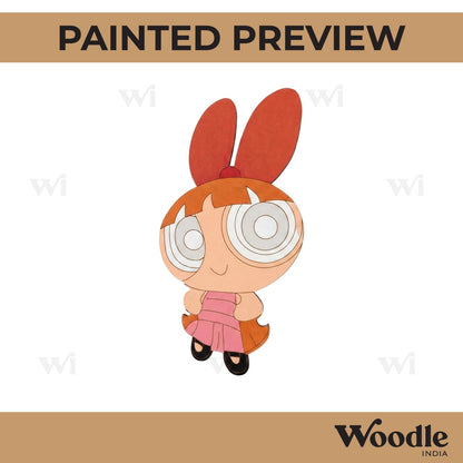 Power Puff Girl Pre Marked MDF Design 3