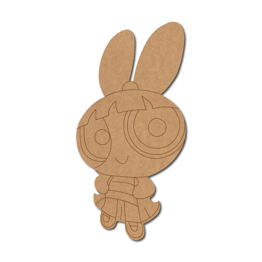 Power Puff Girl Pre Marked MDF Design 3