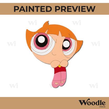 Power Puff Girl Pre Marked MDF Design 4