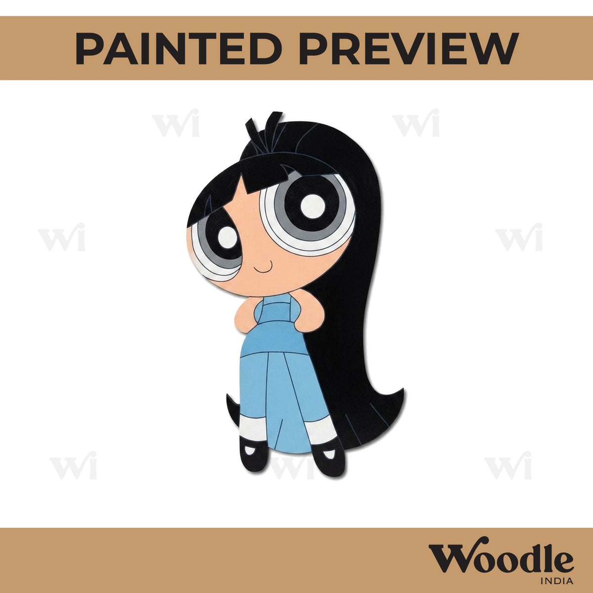 Power Puff Girl Pre Marked MDF Design 5
