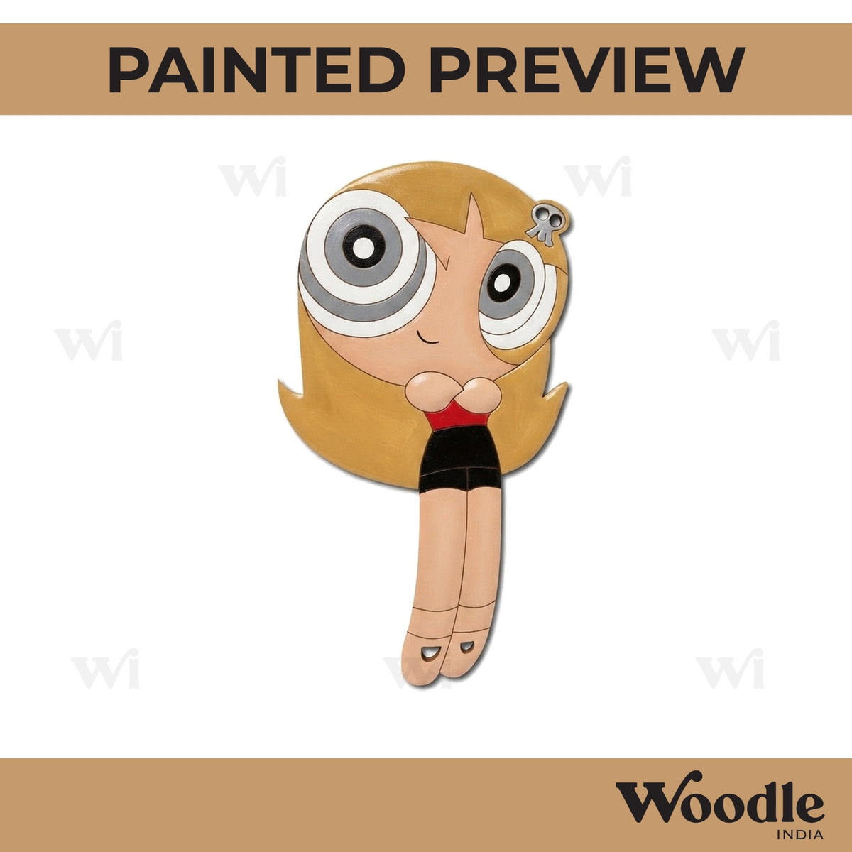 Power Puff Girl Pre Marked MDF Design 6