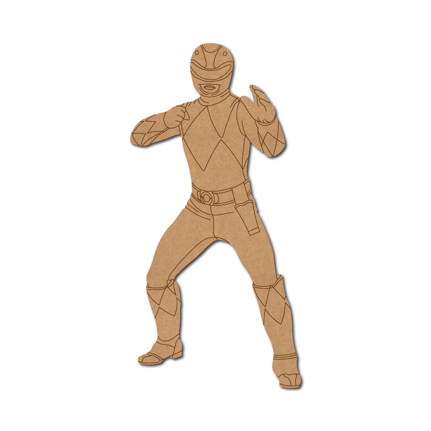 Power Rangers Cartoon Pre Marked MDF Design 1