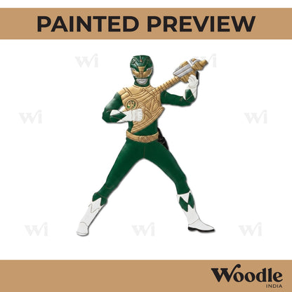 Power Rangers Cartoon Pre Marked MDF Design 2