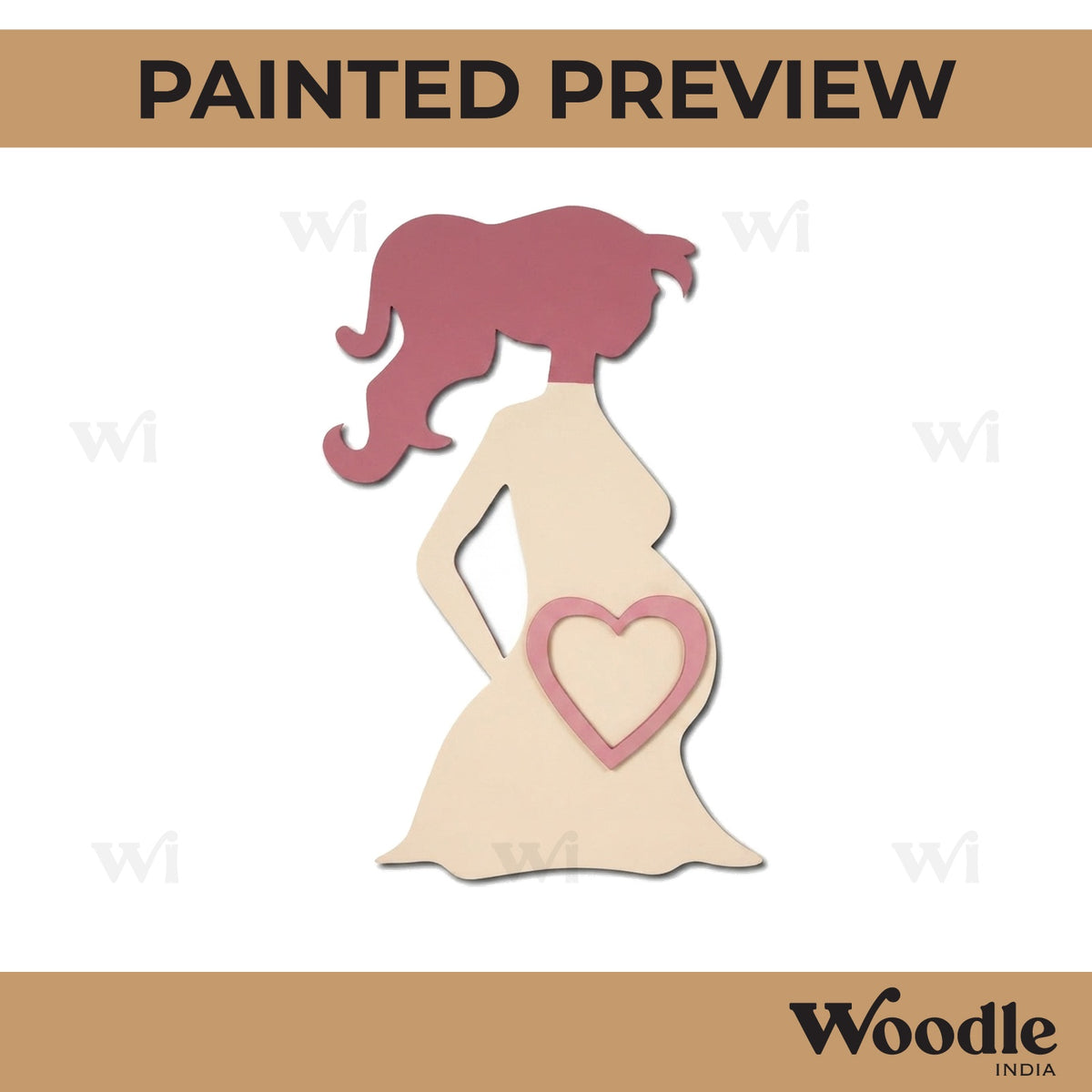 Pregnant Lady Base MDF Design 1