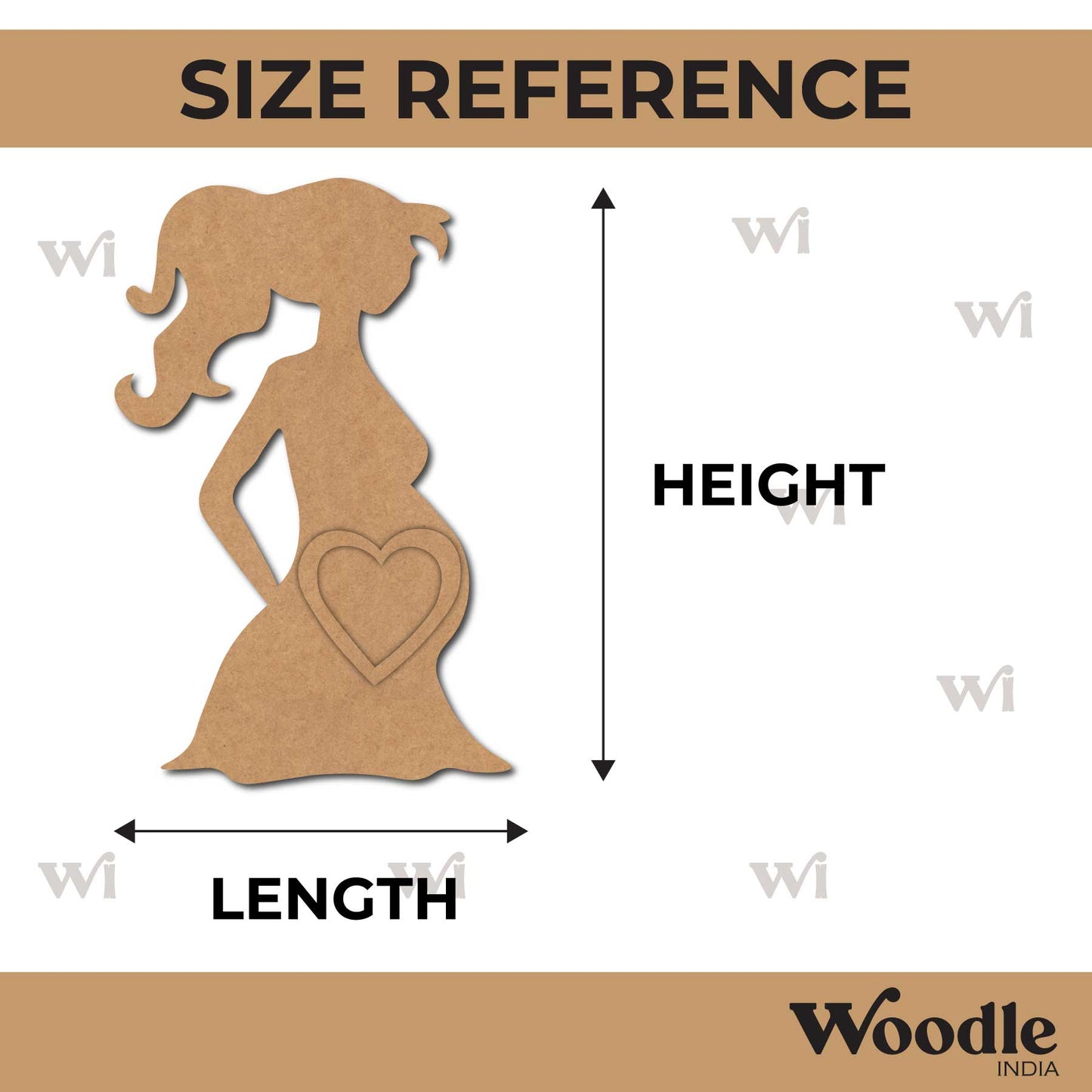 Pregnant Lady Base MDF Design 1