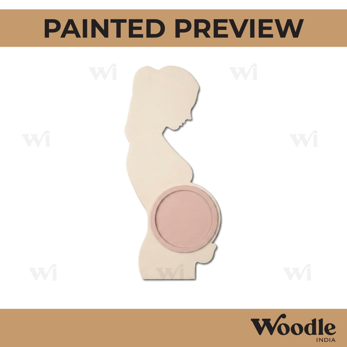Pregnant Lady Base MDF Design 2