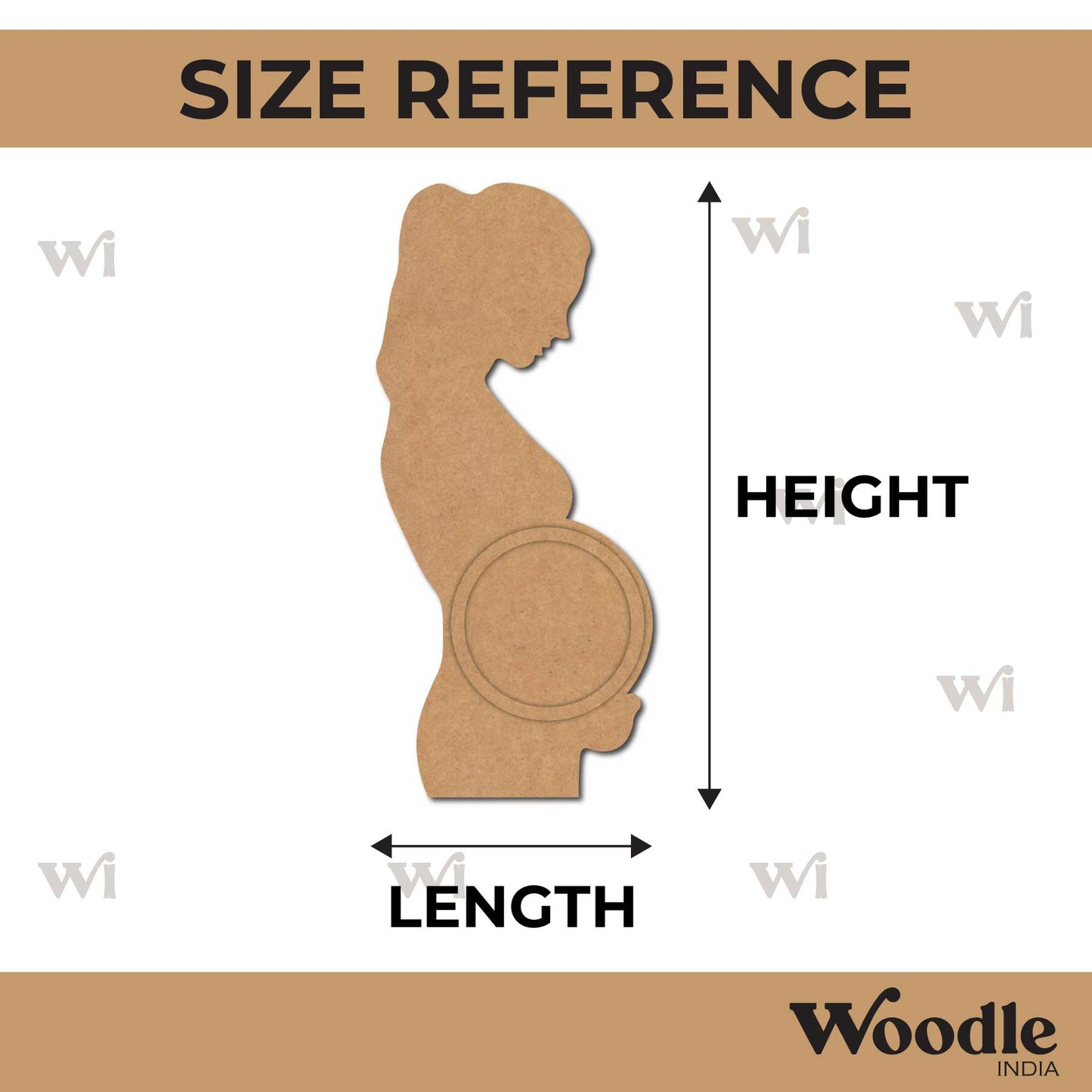 Pregnant Lady Base MDF Design 2