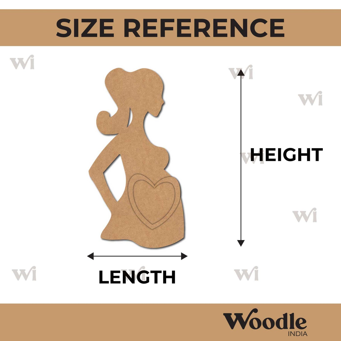 Pregnant Lady Base MDF Design 3