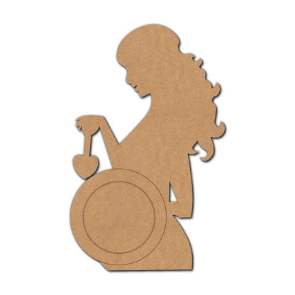 Pregnant Lady Pre Marked Base MDF Design 1
