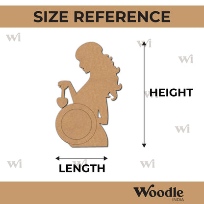 Pregnant Lady Pre Marked Base MDF Design 1