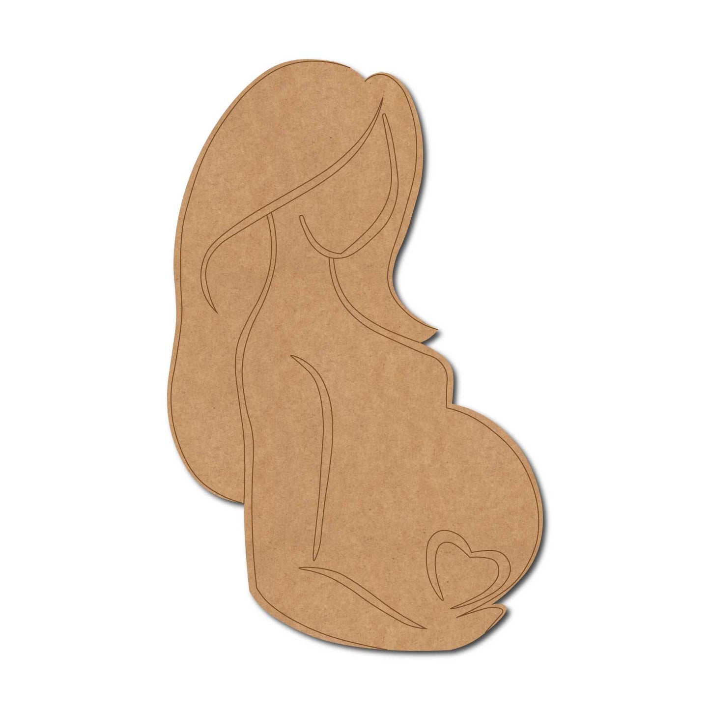 Pregnant Lady Pre Marked MDF Design 1
