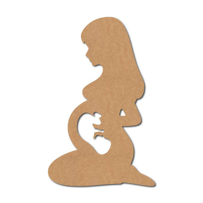 Pregnant Mother Cutout MDF Design 1