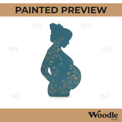 Pregnant Mother Cutout MDF Design 2