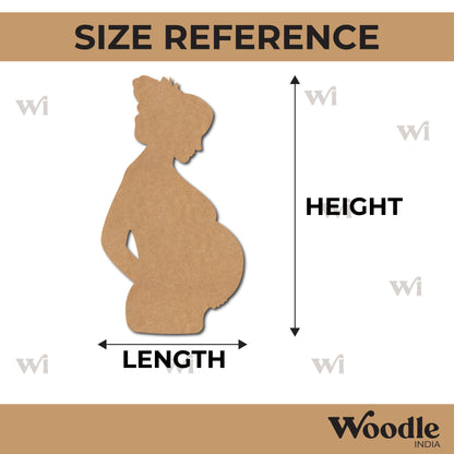 Pregnant Mother Cutout MDF Design 2