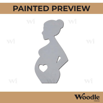 Pregnant Mother Cutout MDF Design 4