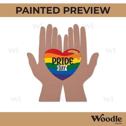 Pride LGBTQ+ Hands Pre Marked MDF Design 1