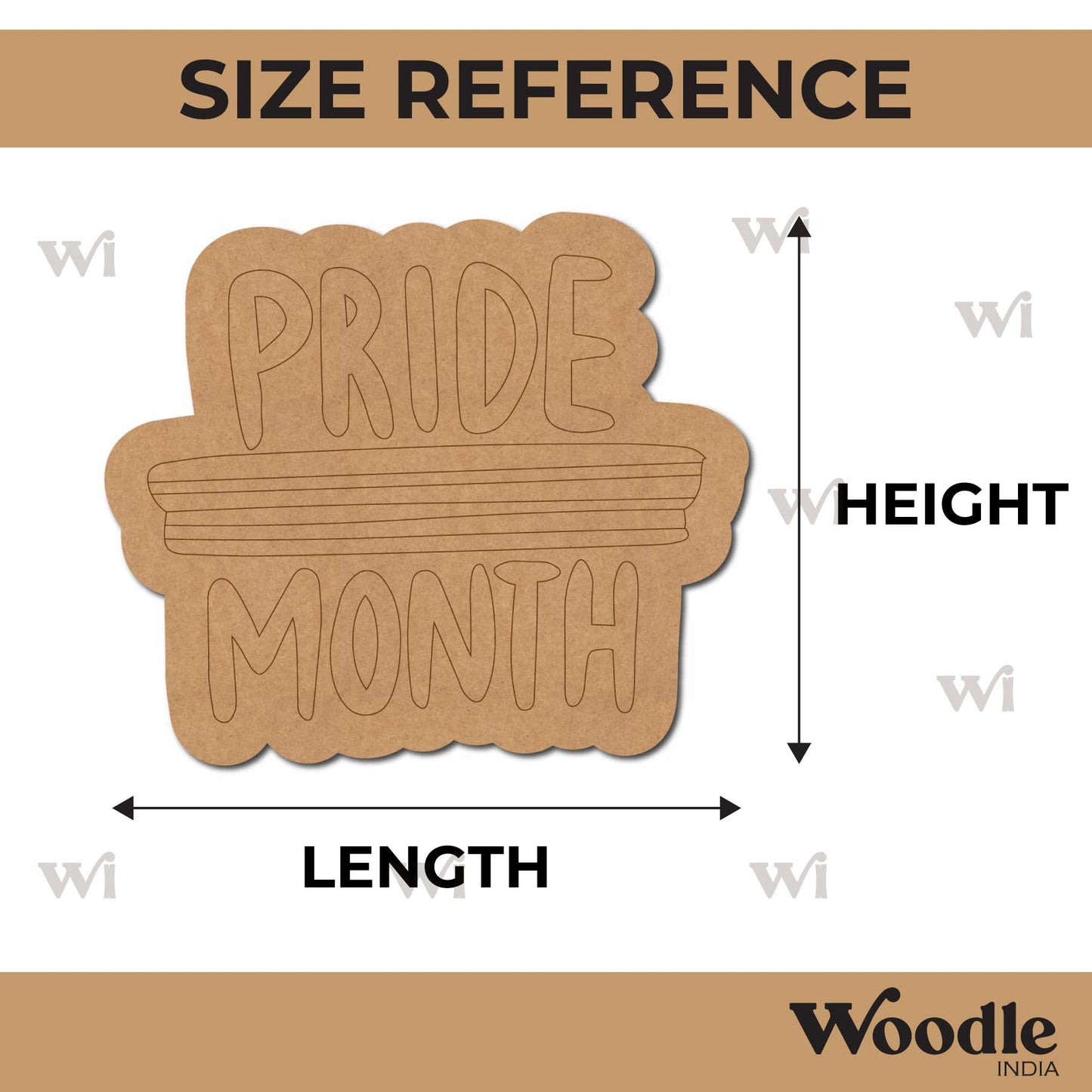 Pride Month LGBTQ+ Pre Marked Base MDF Design 1
