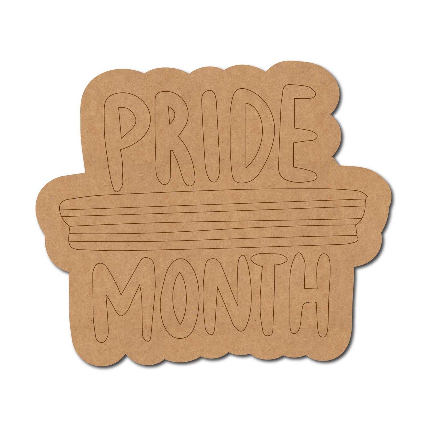 Pride Month LGBTQ+ Pre Marked Base MDF Design 1