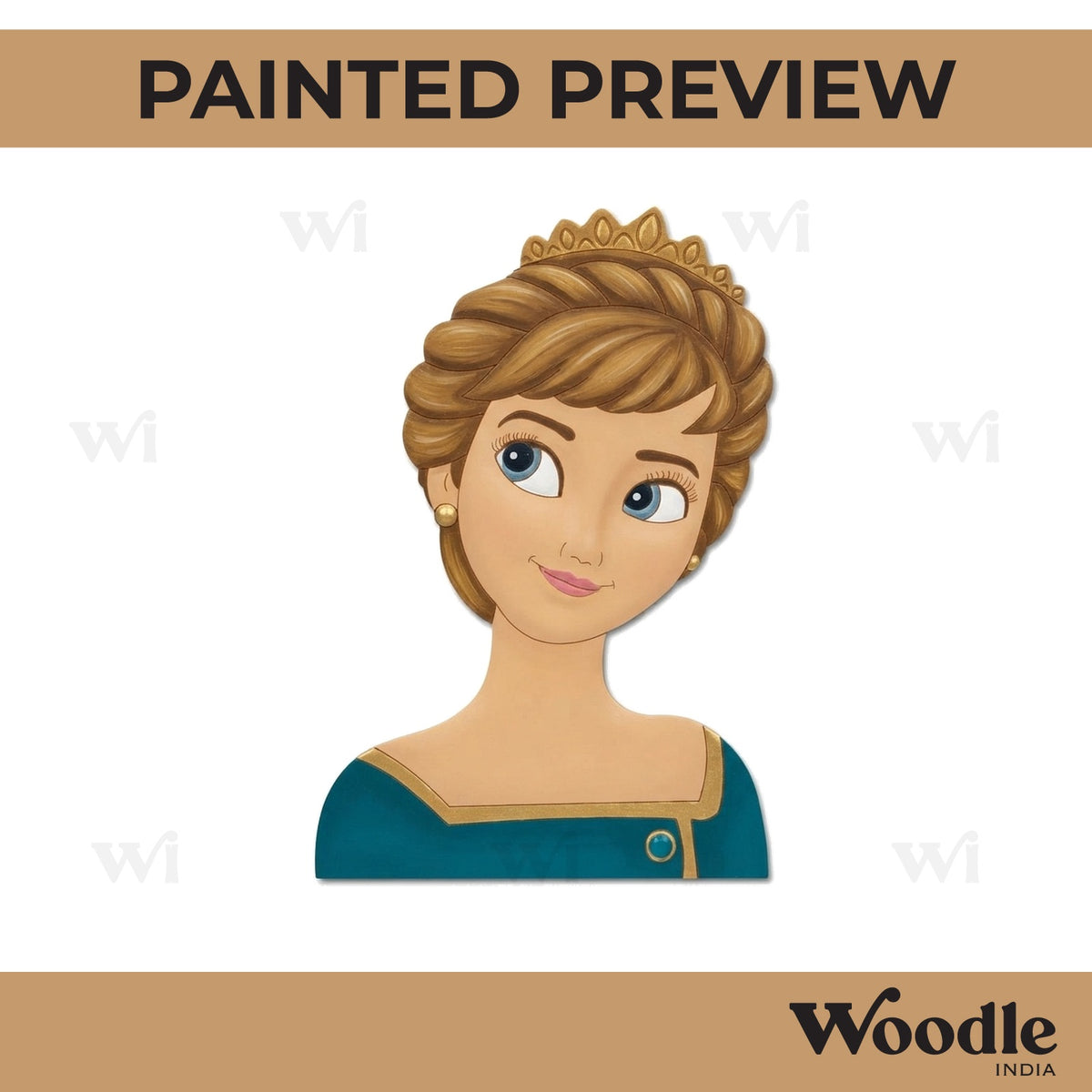 Princess Elsa Frozen Pre Marked MDF Design 1