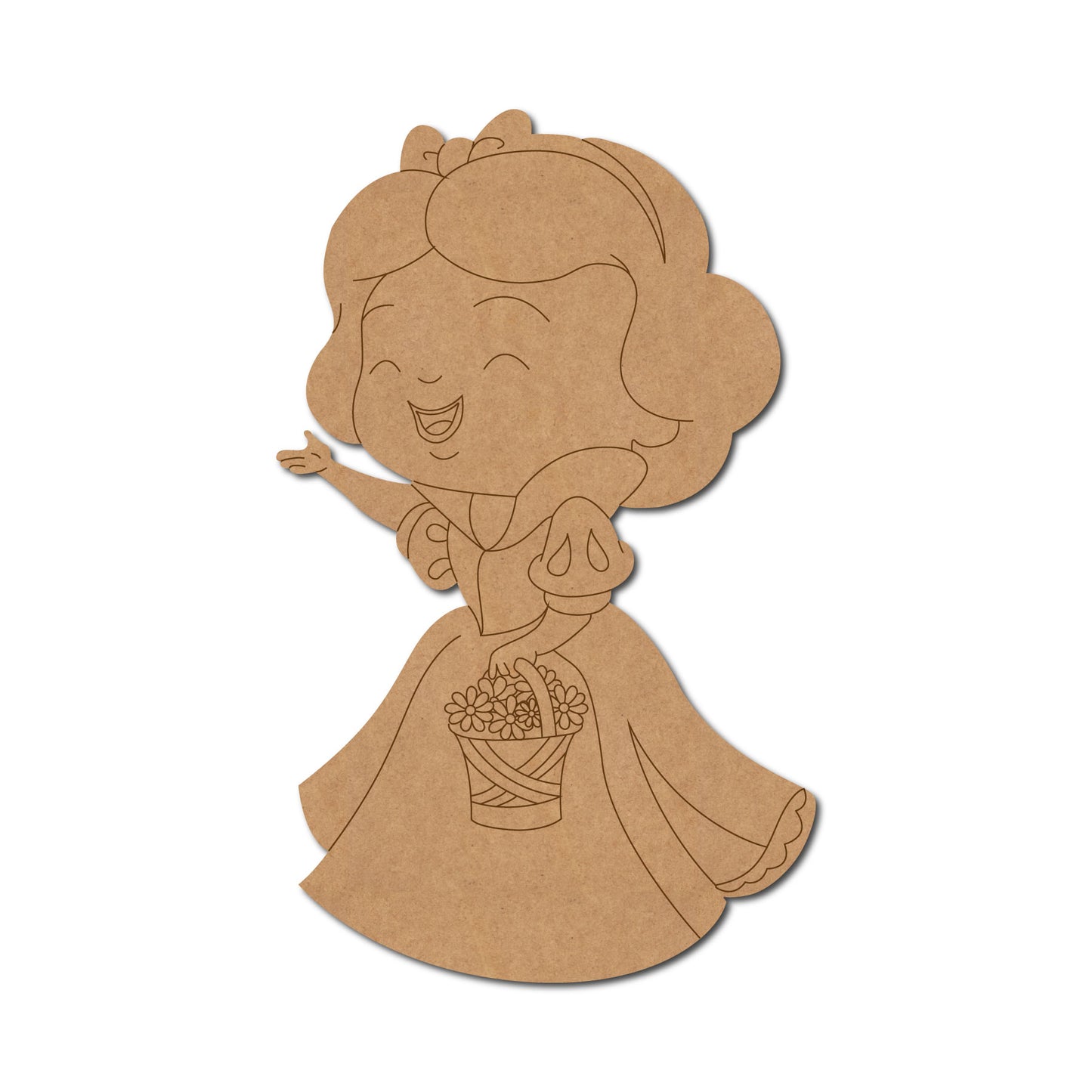 Princess Snow White Pre Marked MDF Design 1