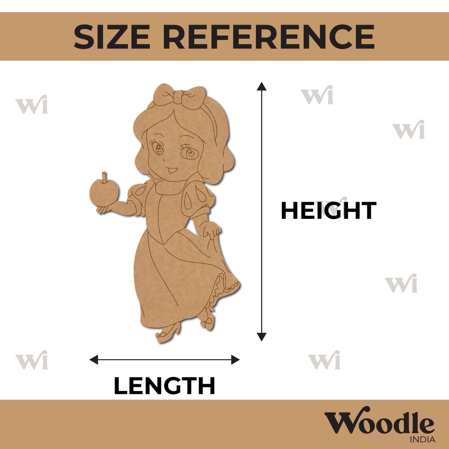 Princess Snow White Pre Marked MDF Design 3