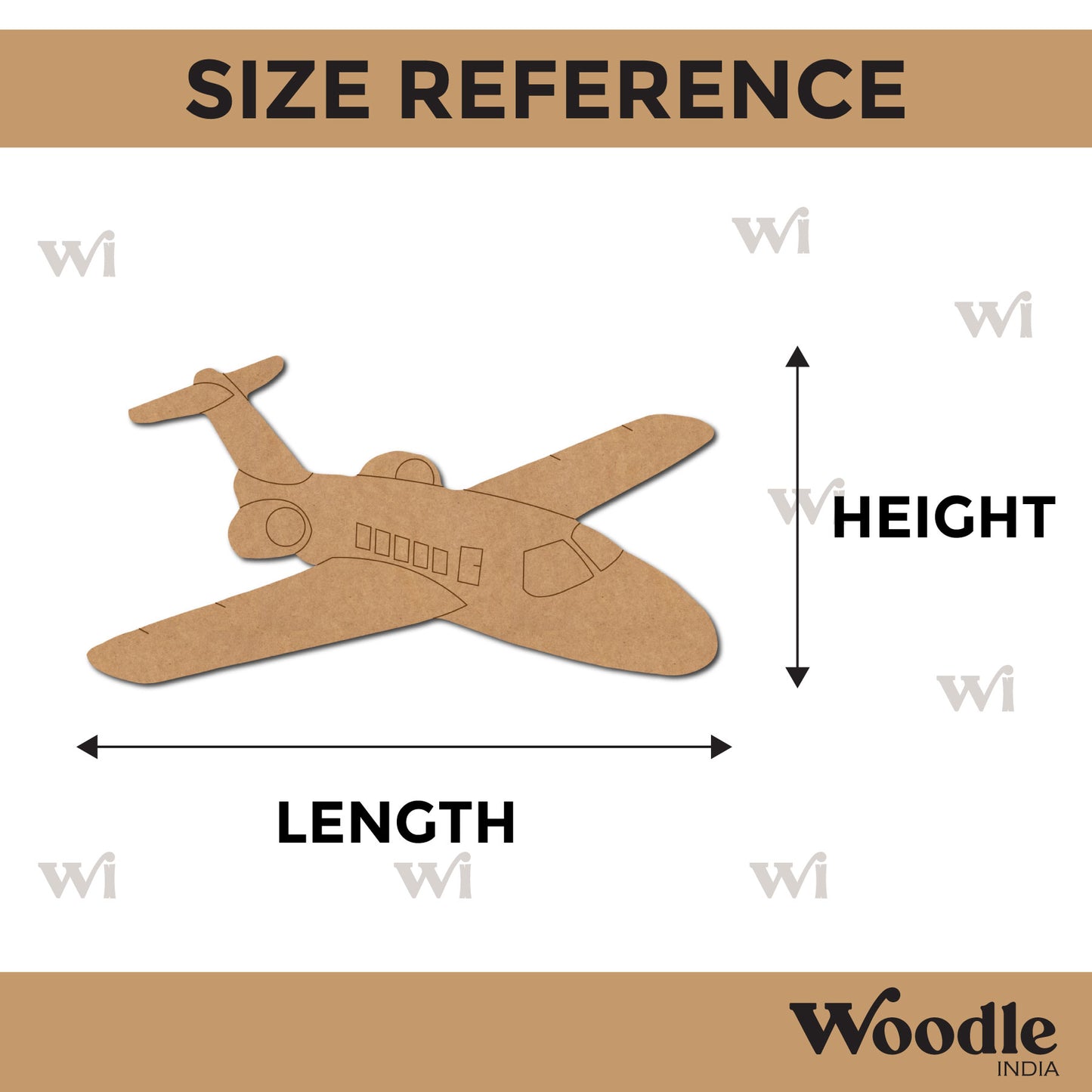 Private Jet Pre Marked MDF Design 2