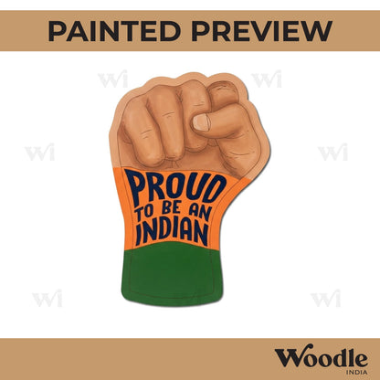 Proud To Be An Indian Hand Pre Marked MDF Design 1