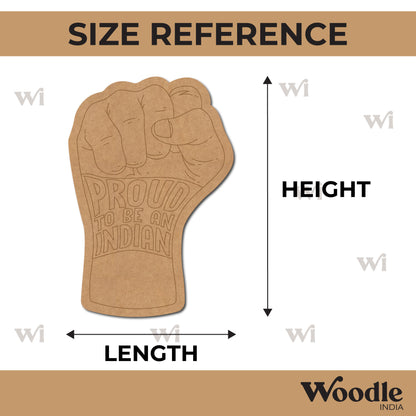 Proud To Be An Indian Hand Pre Marked MDF Design 1