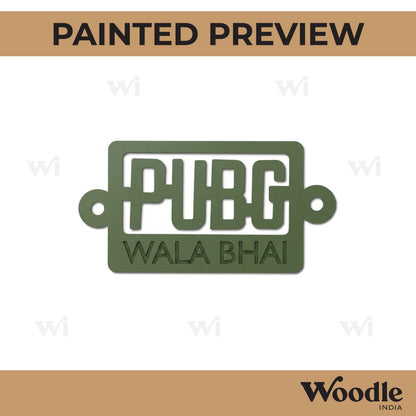 Pubg Rakhi Pre Marked MDF Design 1