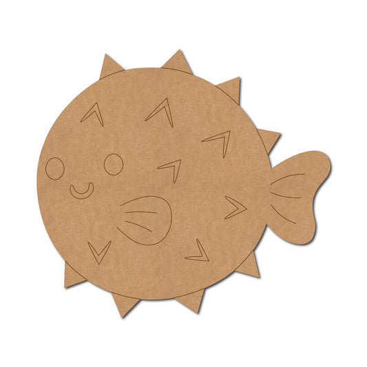 Puffer Fish Pre Marked MDF Design 1