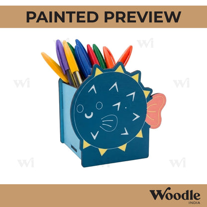 Puffer Fish Pen Stand MDF Design 1