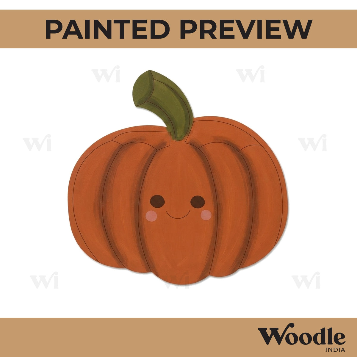 Pumpkin Pre Marked MDF Design 1