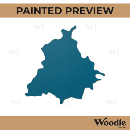 Punjab Map Cutout MDF Design 1