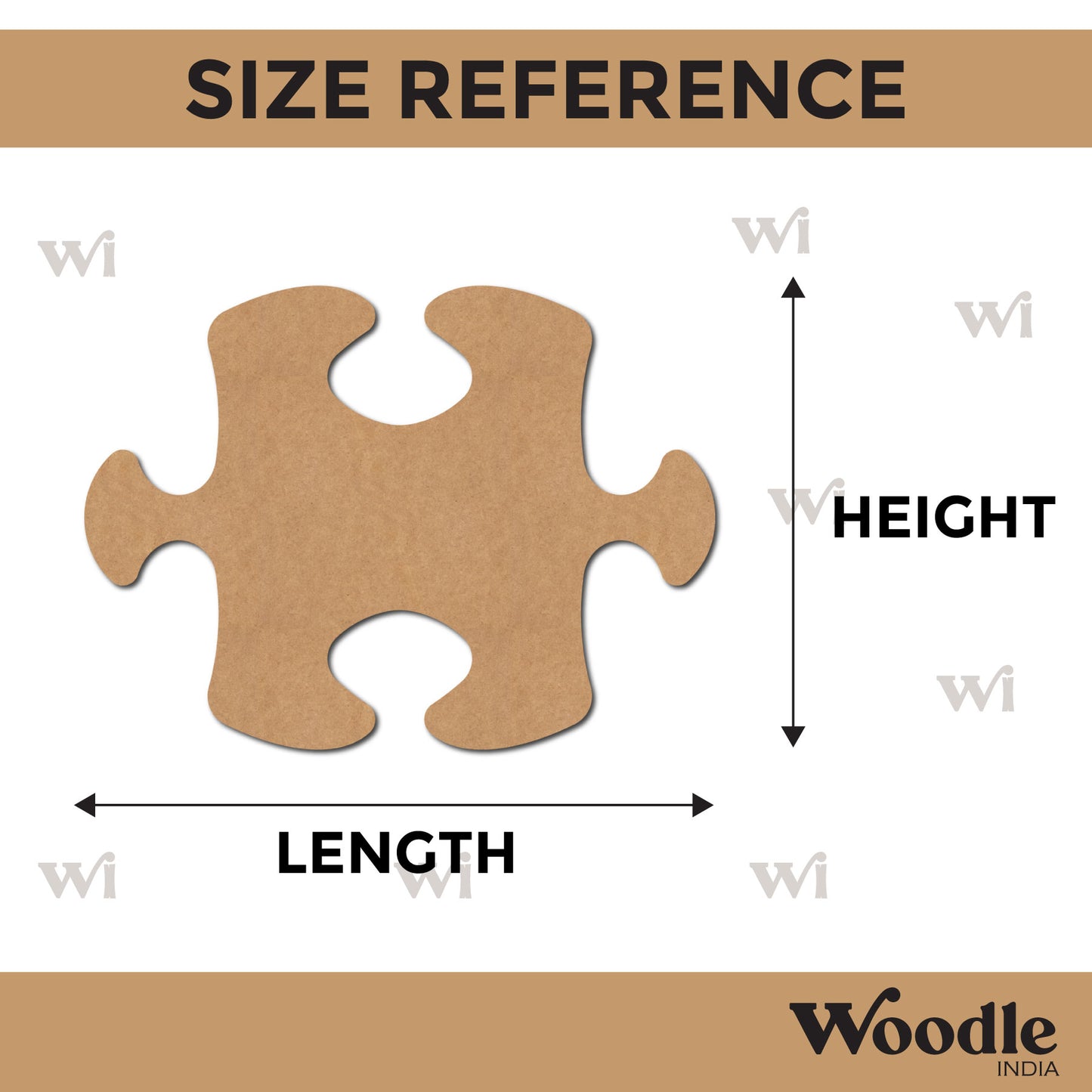 Puzzle Cutout MDF Design 1