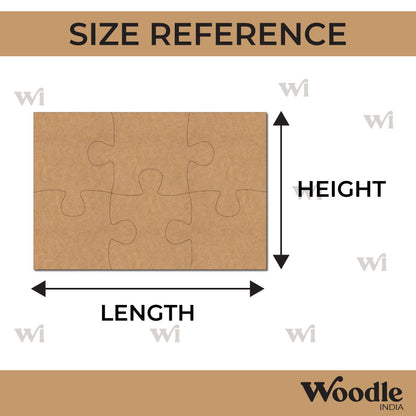 Puzzle Set Cutout MDF Design 1