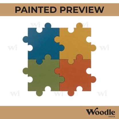 Puzzle Set Cutout MDF Design 2