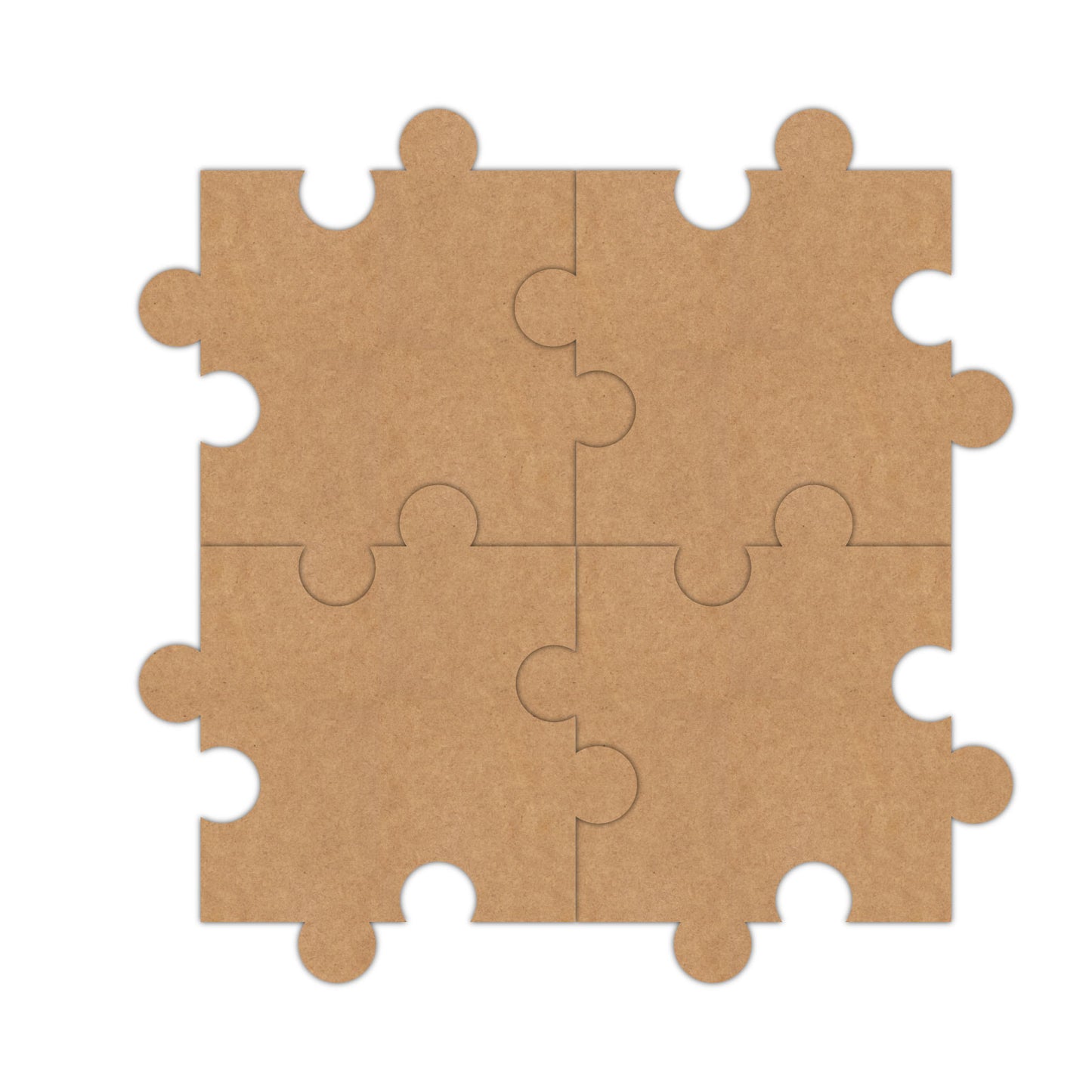 Puzzle Set Cutout MDF Design 2