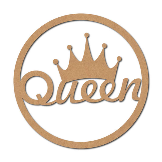 Queen Round Cutout MDF Design 1