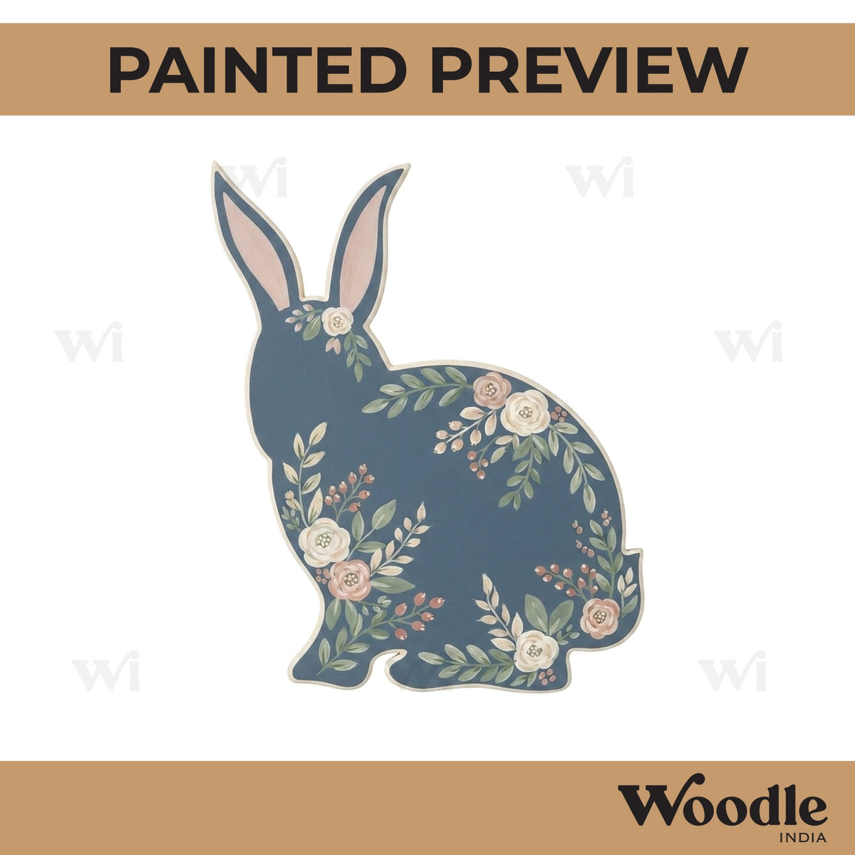 Rabbit Cutout MDF Design 2