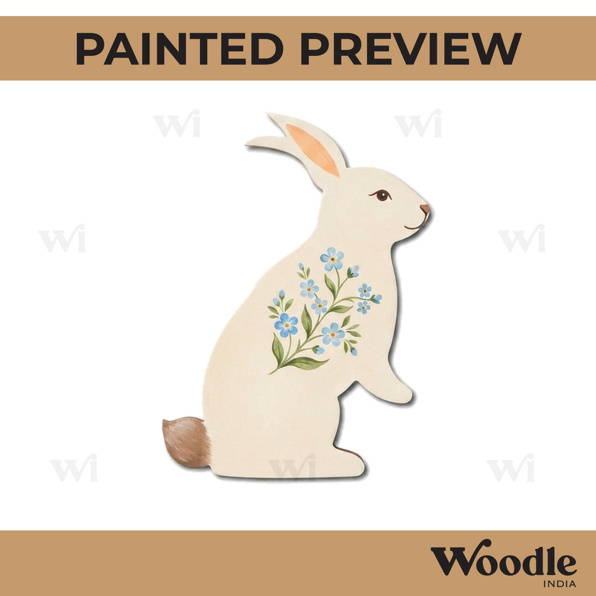 Rabbit Cutout MDF Design 3