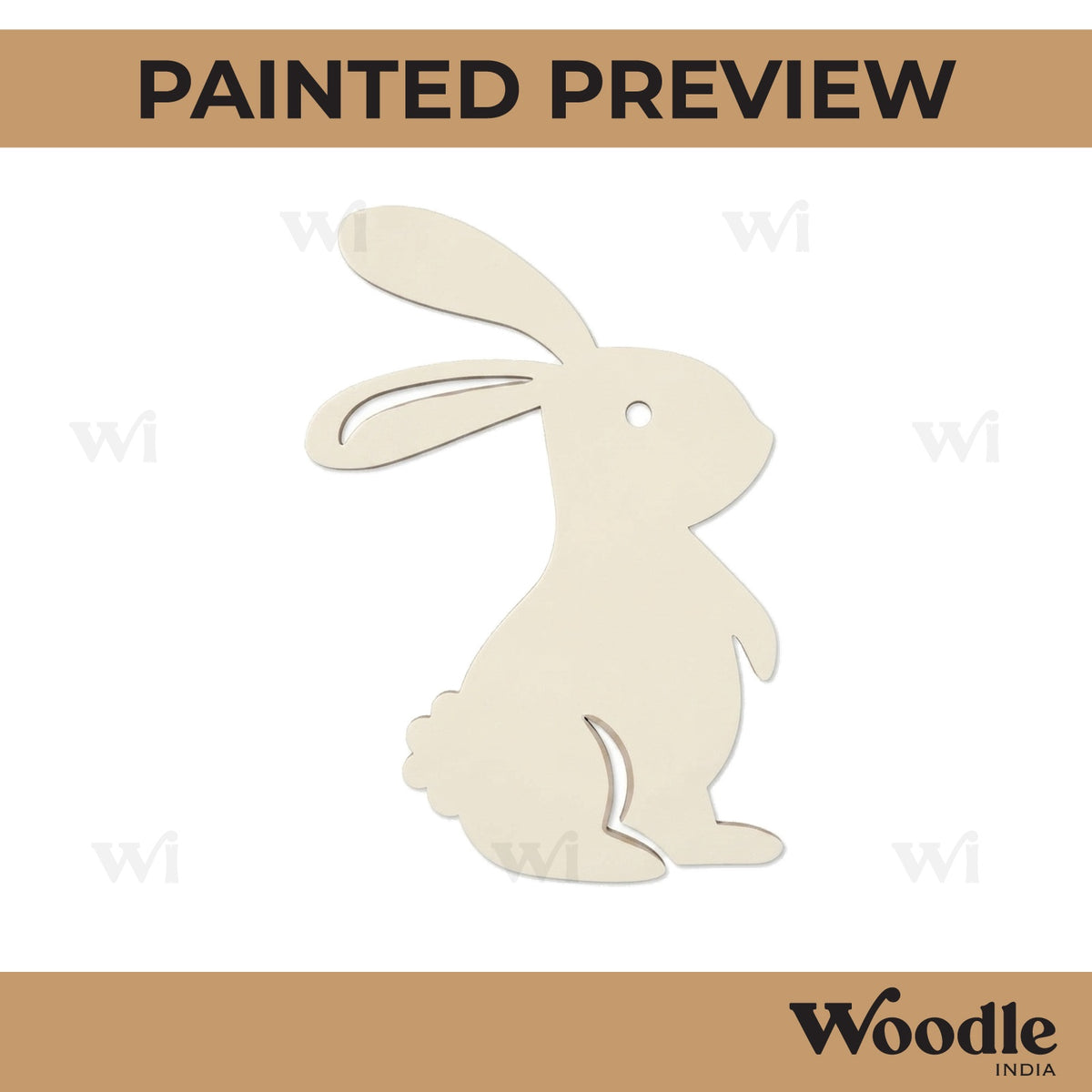 Rabbit Cutout MDF Design 5