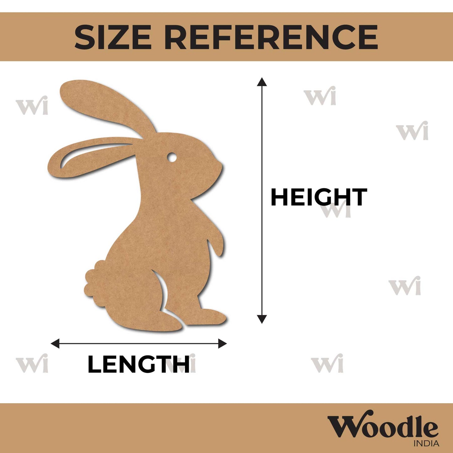 Rabbit Cutout MDF Design 5